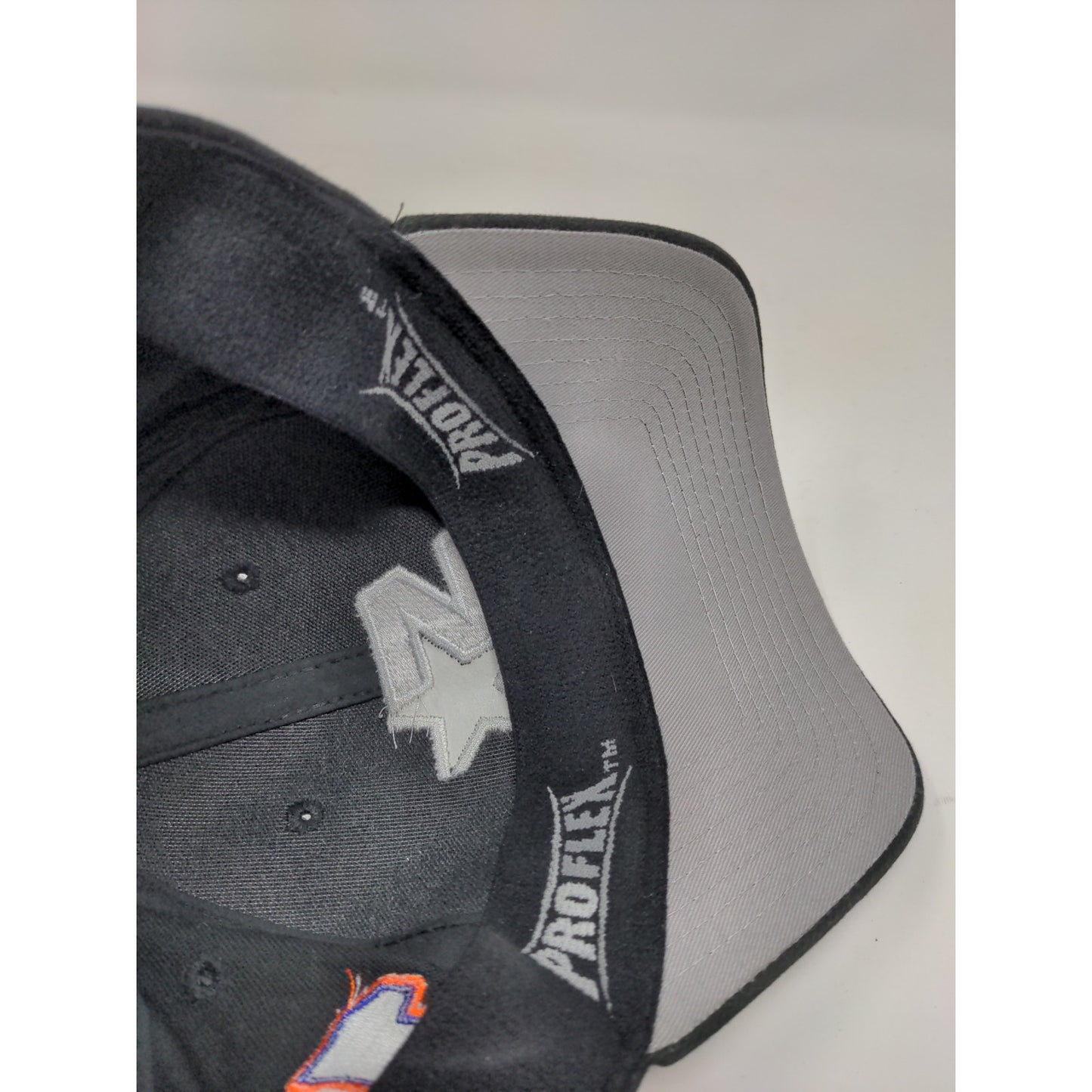 Starter Pro Flex Joe Gibbs Racing Fitted Hat Size M/L Black Embroidered Logo