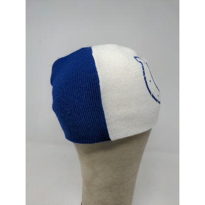 NFL Indianapolis Colts Beanie Hat OSFA Blue & White Embroidered & Graphic Logos