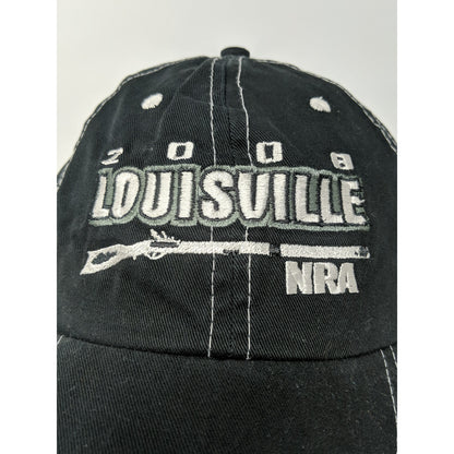 Mens Louisville NRA 2008 138th Annual Meeting Slideback Hat Black Embroidered