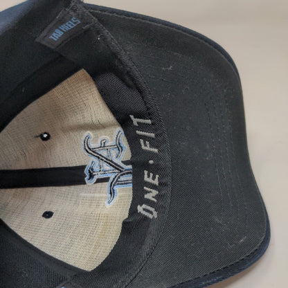 Top of the World Men's Hat Cap Blue One Fit Embroidered Logo NC