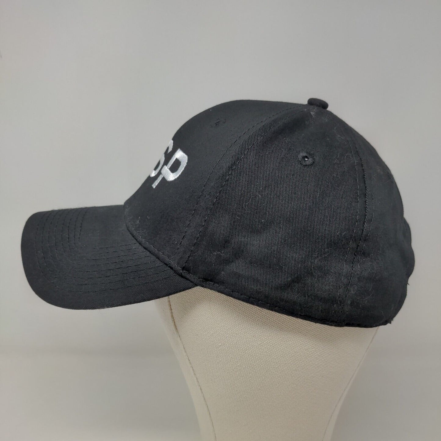 New Era Men's Strapback Hat Black OSFM Embroidered IMSP Logo 100% Cotton