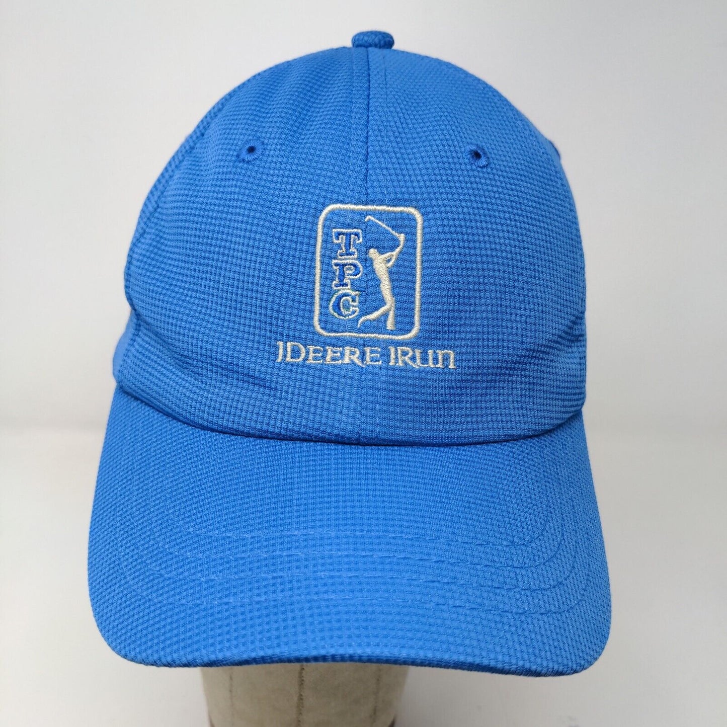 TPC Deere Run Men's Strapback Hat Blue Size OS Embroidered Logo