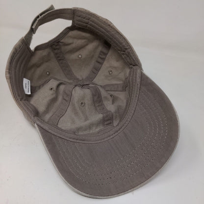 Unbranded Men's Strapback Hat Tan Size OSFM Blank Adjustable