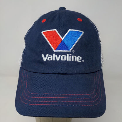 Valvoline Men's Snapback Mesh Back Hat Blue White OSFA Embroidered Logo