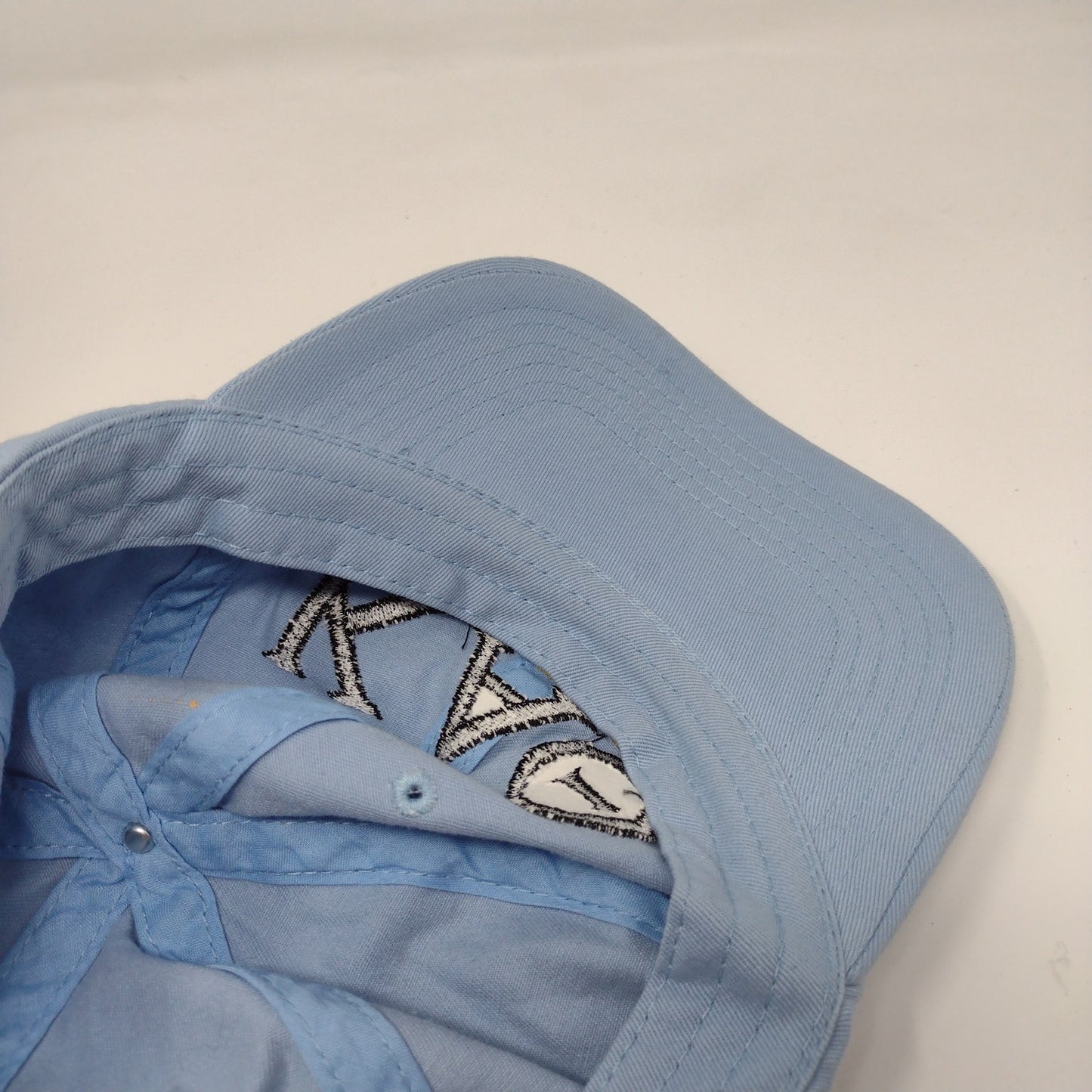 Kappa Alpha Theta Slideback Hat Embroidered Logo Blue Fraternity Sorority