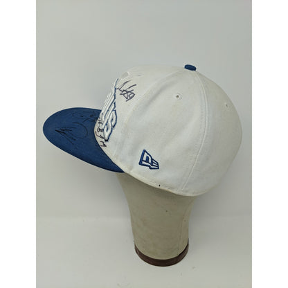Mens New Era 59Fifty NFL Indianapolis Colts Hat Size 7 3/8 Autographed 5 Players