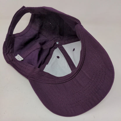 Unbranded Men's Strapback Hat Purple Size OSFM Blank Adjustable