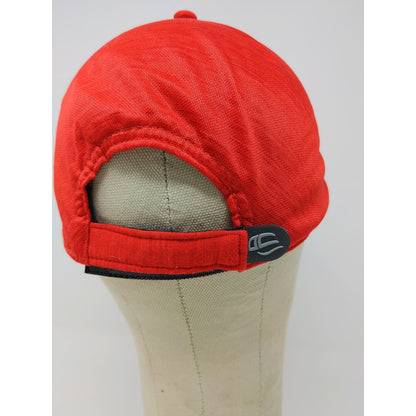 Seamless One Touch Q3 Outdoor Cap Strapback OSFM Golf Logo Embroidered Red