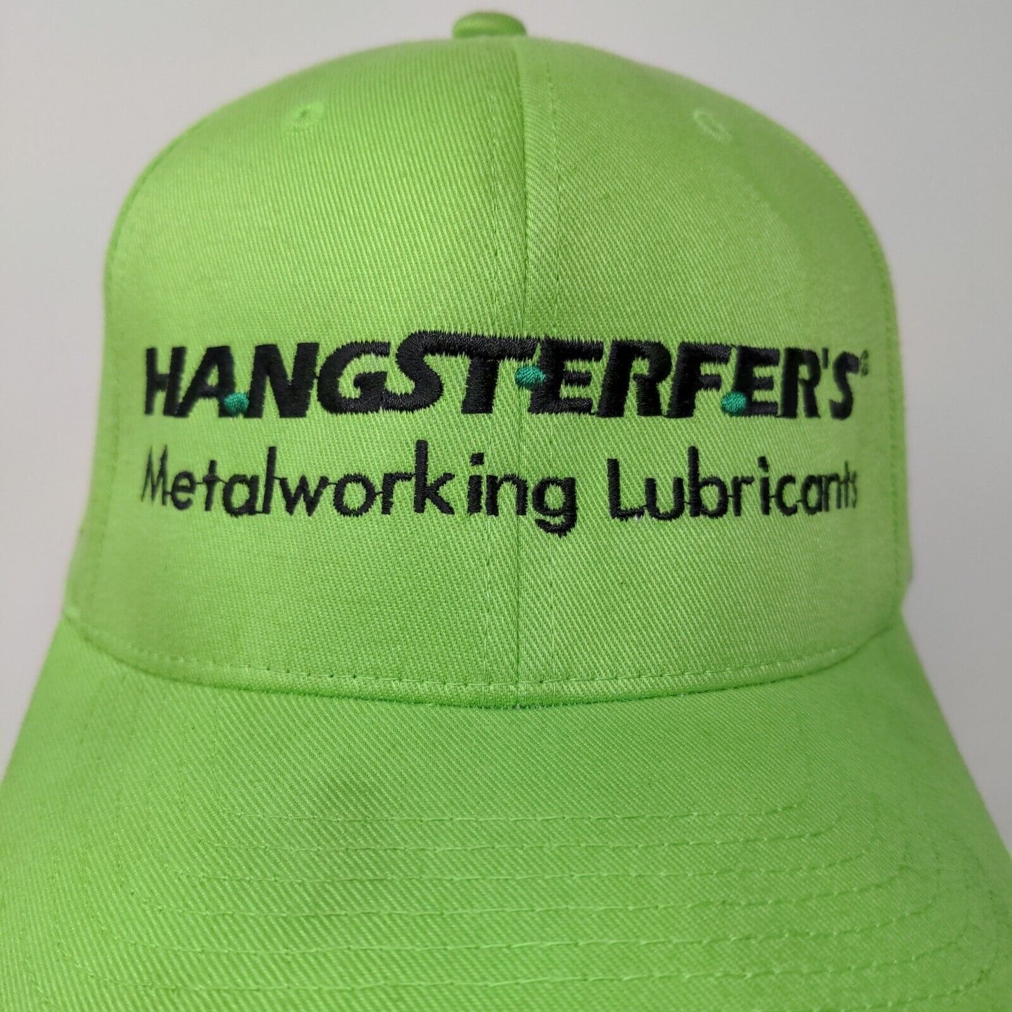 Hangsterfers Metalworking Lubricants Baseball Cap Embroidered Green Flexfit L/XL