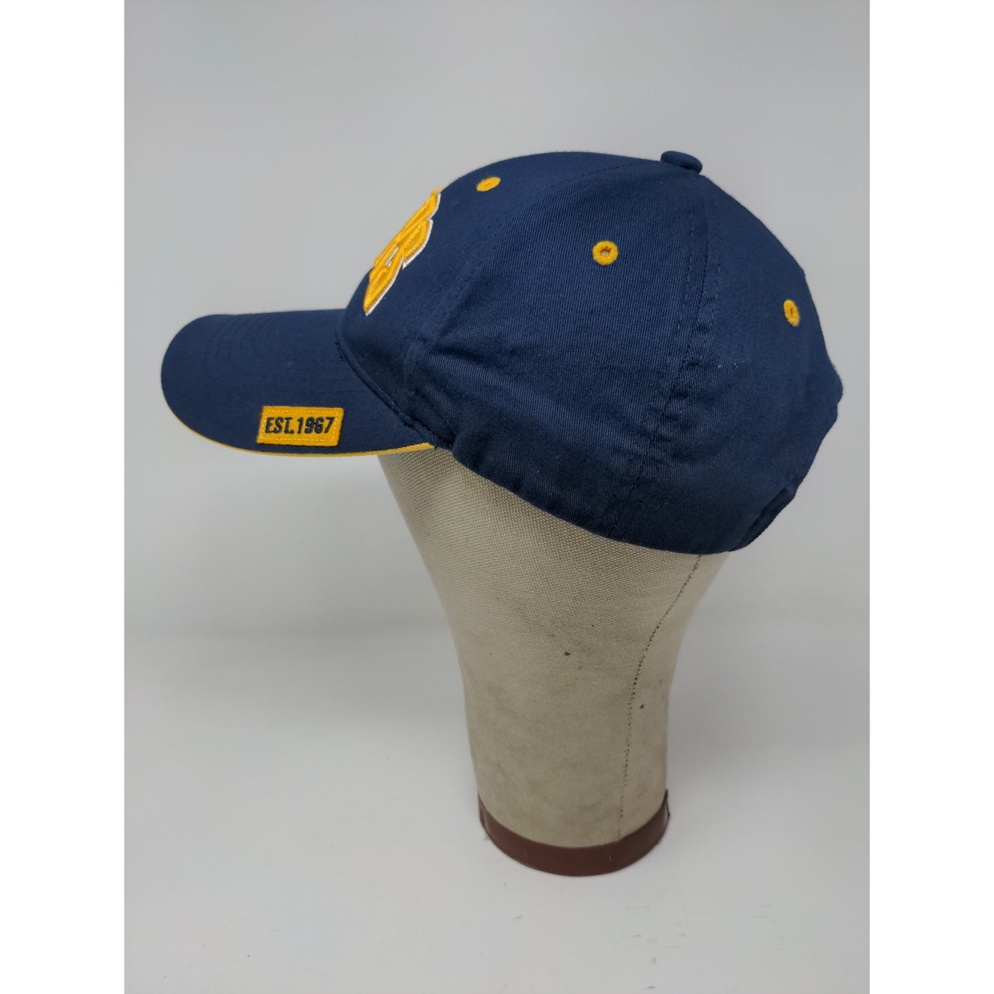 NBA Brand Indiana Pacers Slideback Hat Embroidered Logo Blue Yellow OSFM