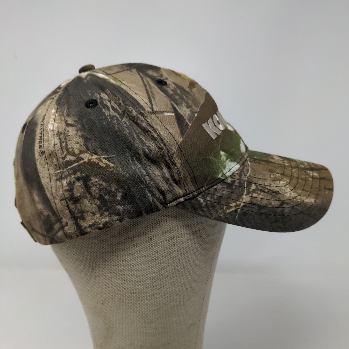 Cap America Men's Camo Komatsu Strapback Hat Green Brown Embroidered Logo