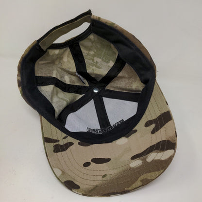 Massachusetts National Guard Men's Strapback Hat Camouflage Adjustable Logo