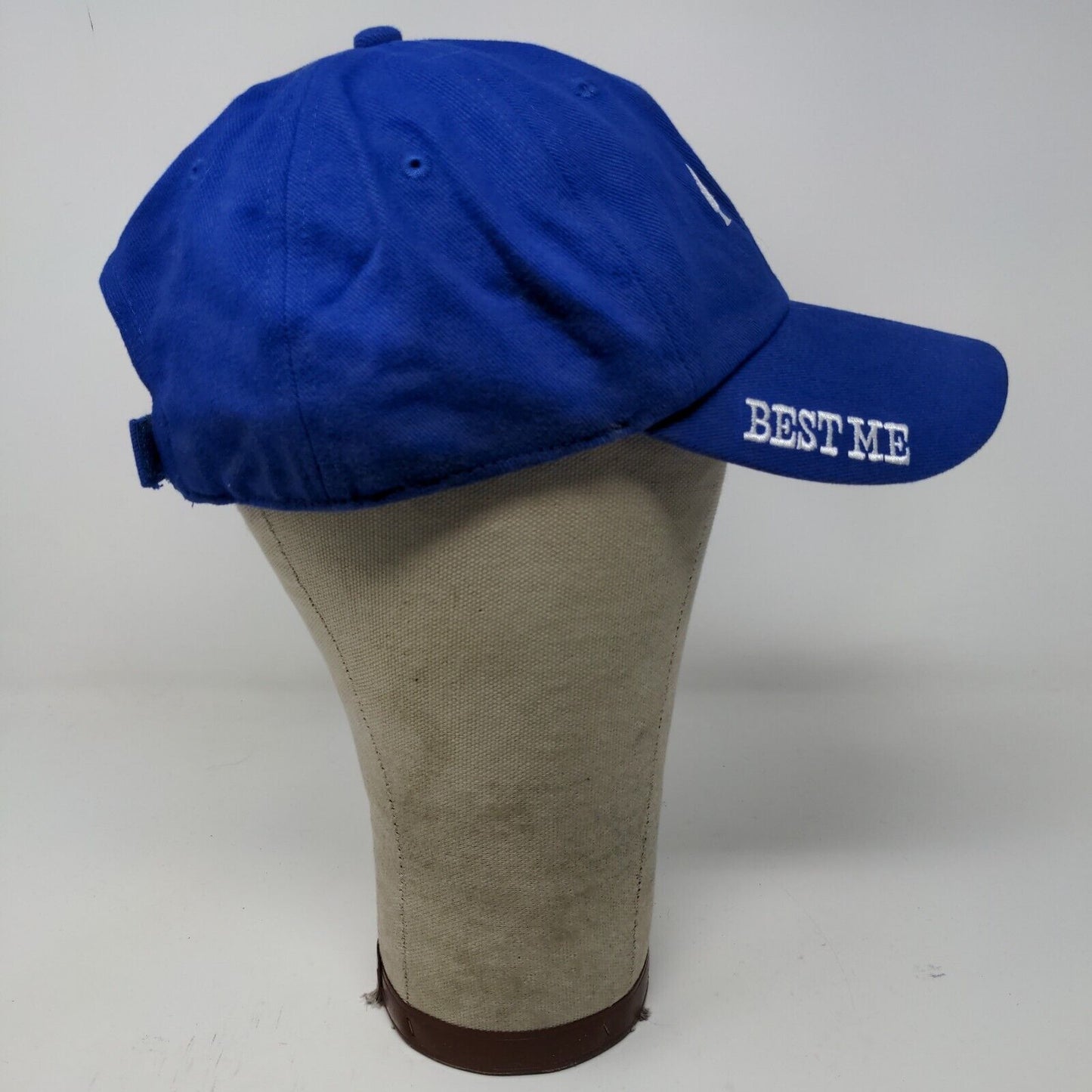 Milwaukee's Best Light Strapback Hat Blue OSFA Embroidered Logo Cards Poker