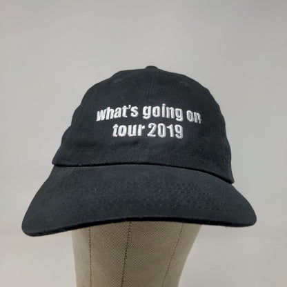 Big X Men's Slideback Hat Black Adjustable What's Going On Tour 2019 Embroidered