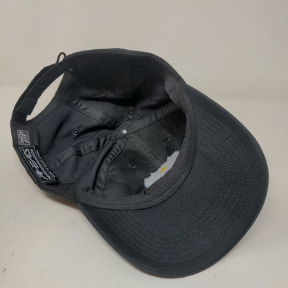 Ahead Men's Strapback Hat Medical Spa Cap Black Mid Fit Embroidered Logo