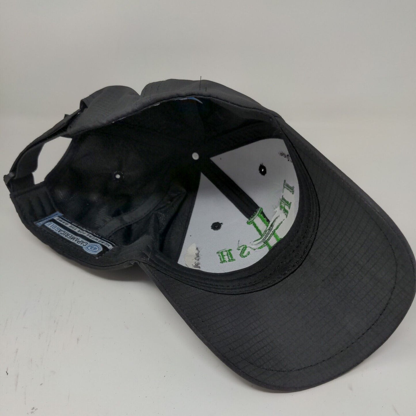 Cap America Golf Irish Mechanical Services Strapback Hat Black Adjustable