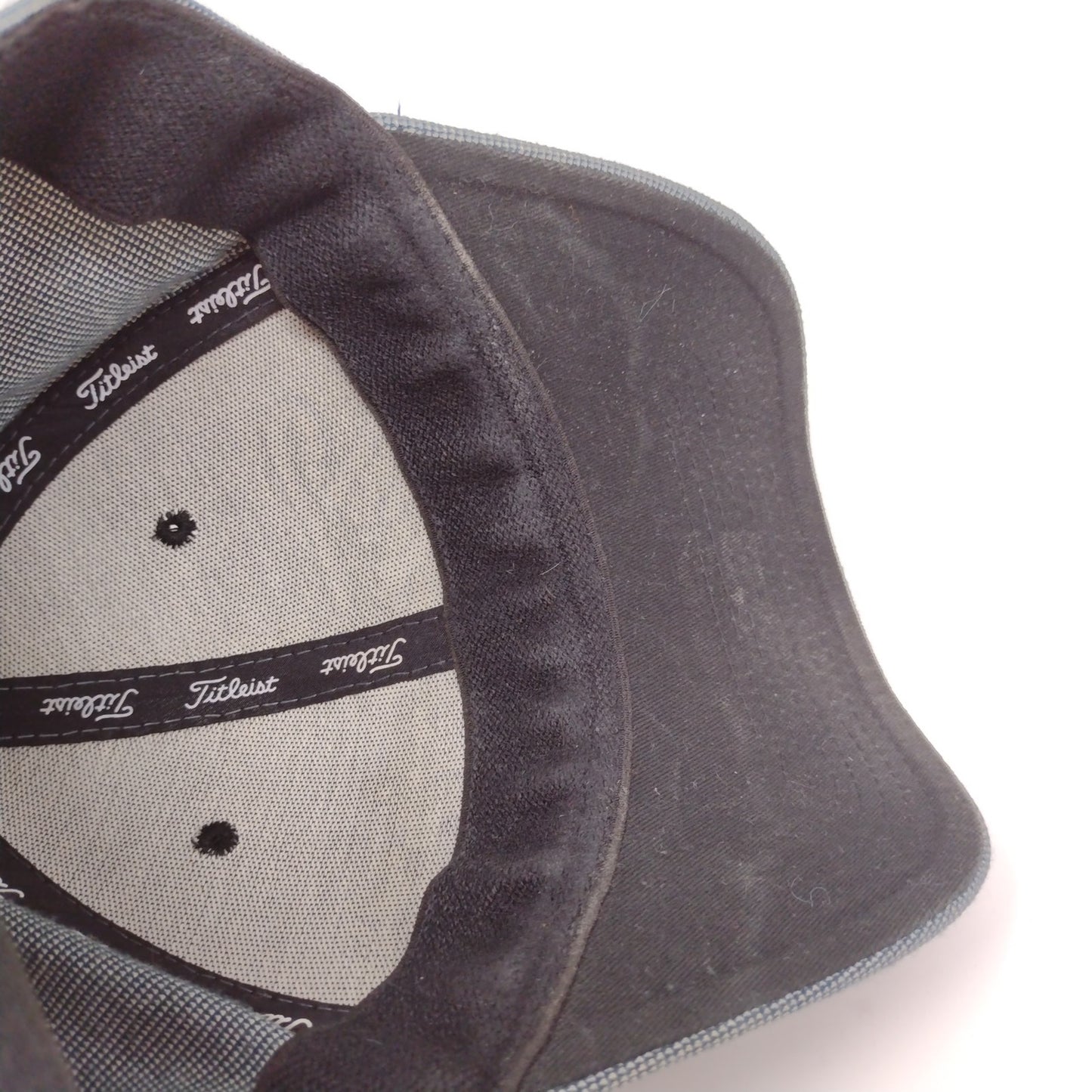 Titleist Golf Hat Size S/M Gray Embroidered Spell Out Logo Polyester