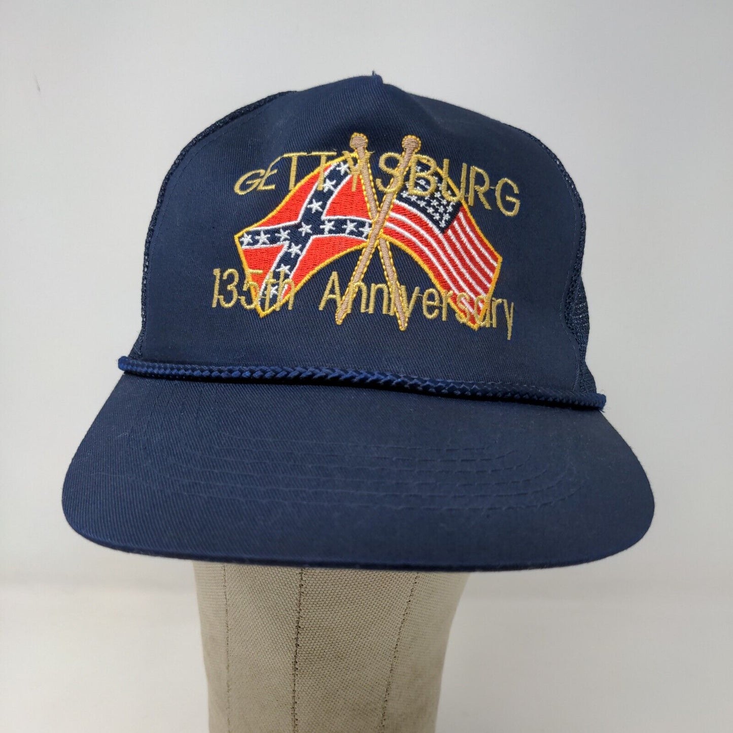 Sportsman Men's Snapback Mesh Back Hat Gettsysburg 135th Anniversary Embroidered