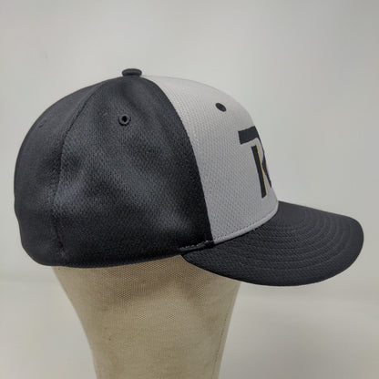 Richardson Men's Fitted Hat Black Gray Size Small-Medium Embroidered