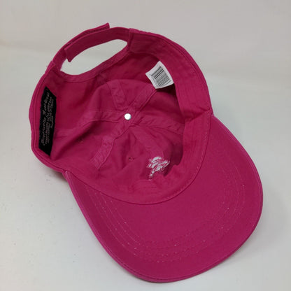 Distinctive Headwear Women's Strapback Hat Pink Embroidered Naples Logo Dolphins