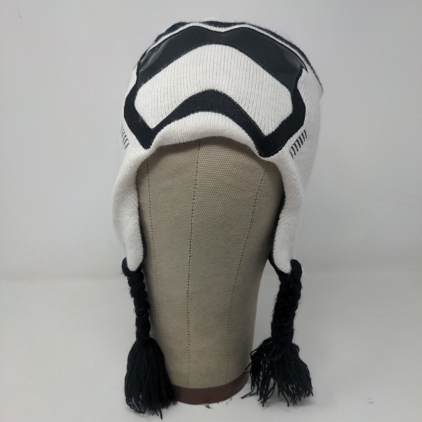 Star Wars Boys First Order Stormtrooper Knit Beanie Hat White Black