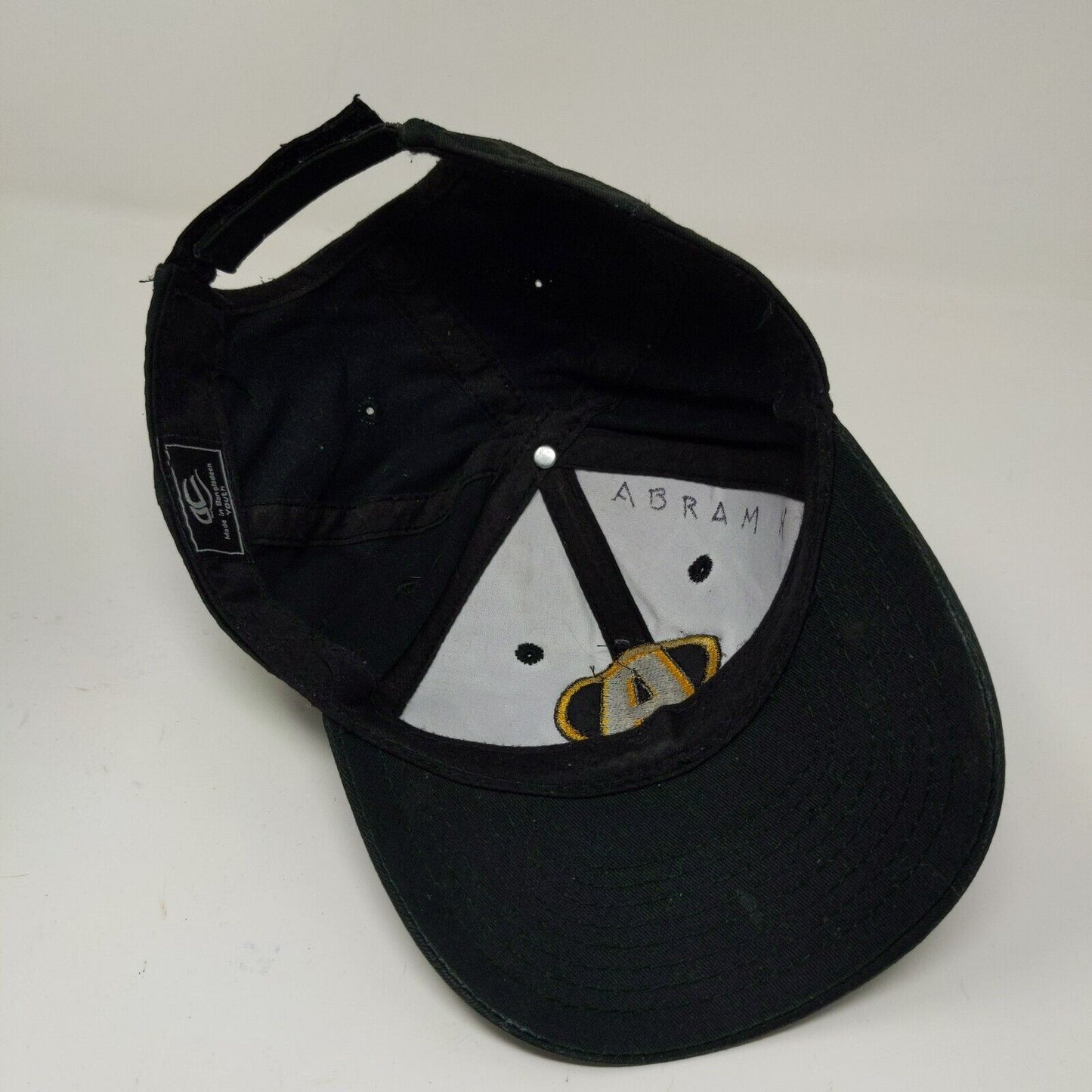 OC Hat Boys Strapback Hat Embroidered Logo Black Youth Big A