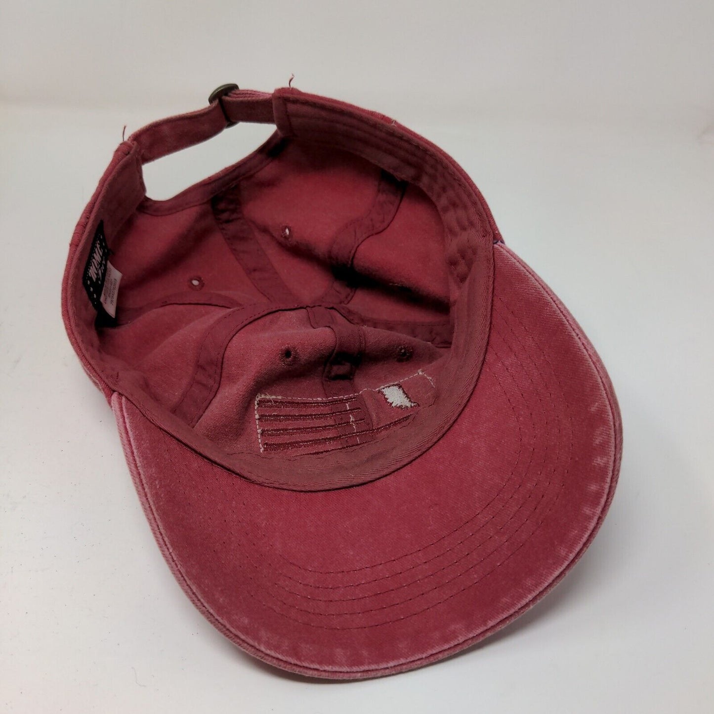 Home Free Men's Slideback Hat Red OSFM Indiana Flag Embroidered Logo