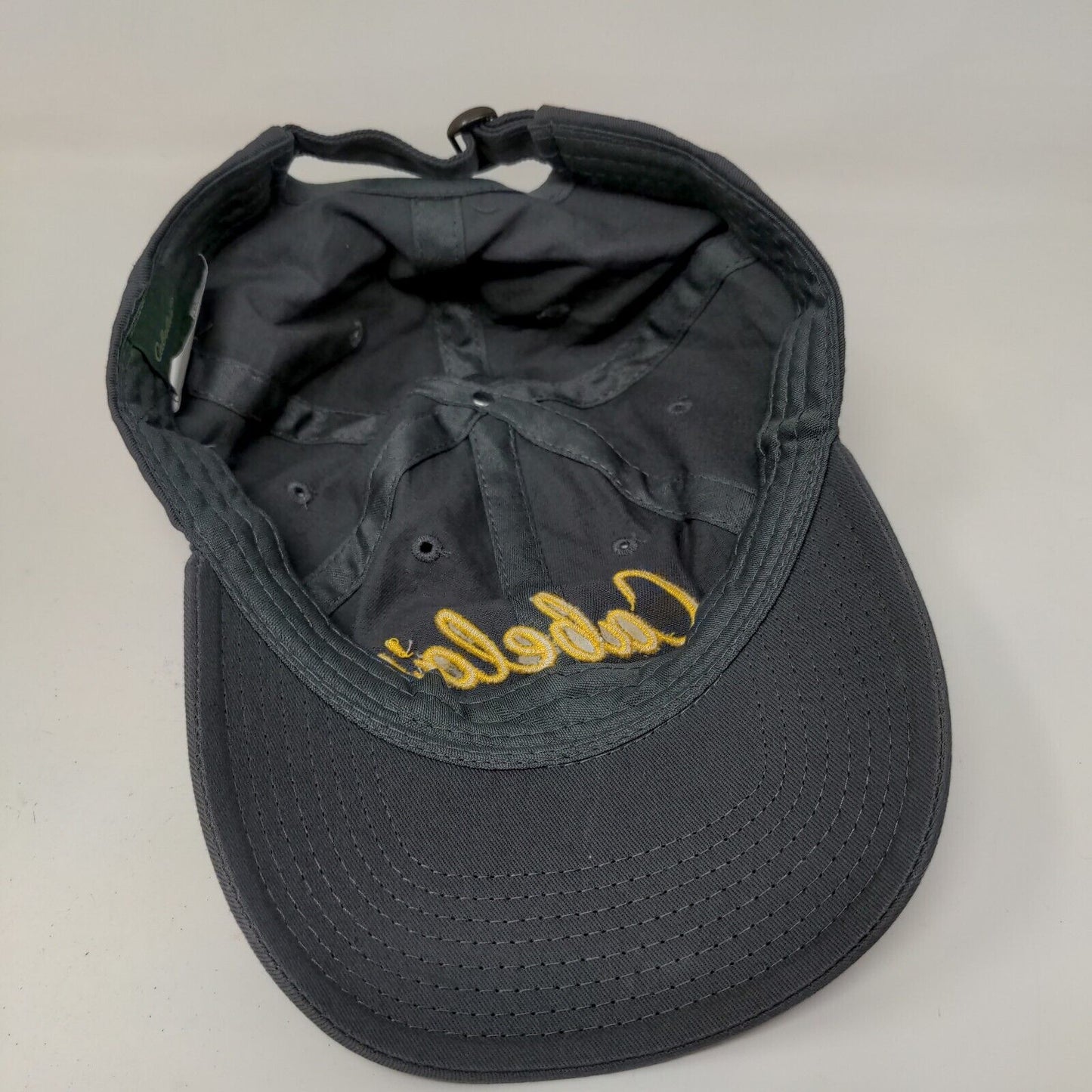 Cabela's Club Men's Slideback Hat Gray Size OSFM Embroidered Logo