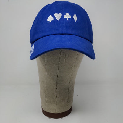 Milwaukee's Best Light Strapback Hat Blue OSFA Embroidered Logo Cards Poker