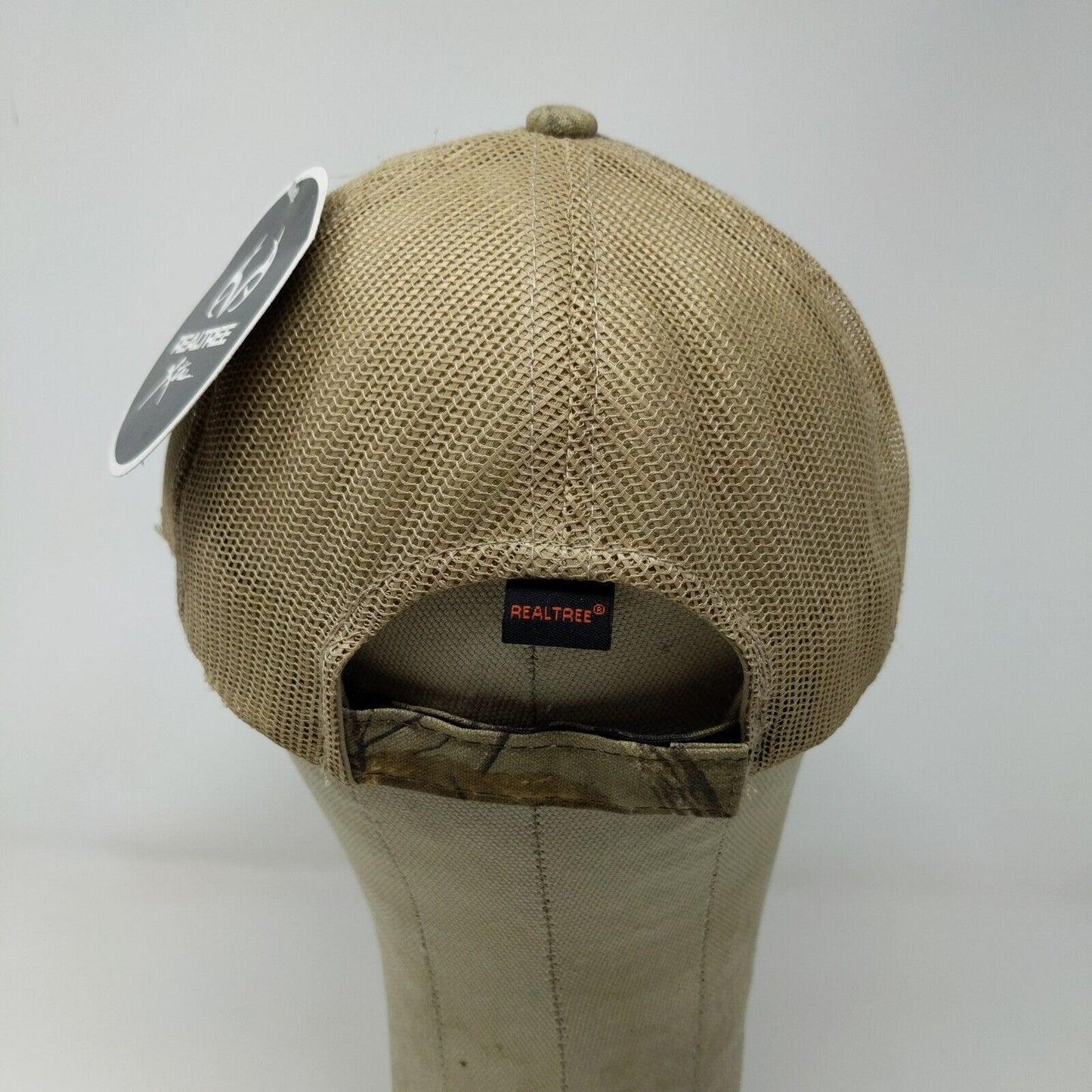 Kirby Risk Men's Camo Hat Strapback Mesh Back Green Brown OSFM W/Tags Realtree