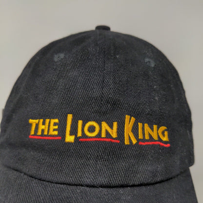 Disney The Lion King Slideback Hat Cap Embroidered Black Adjustable Broadway