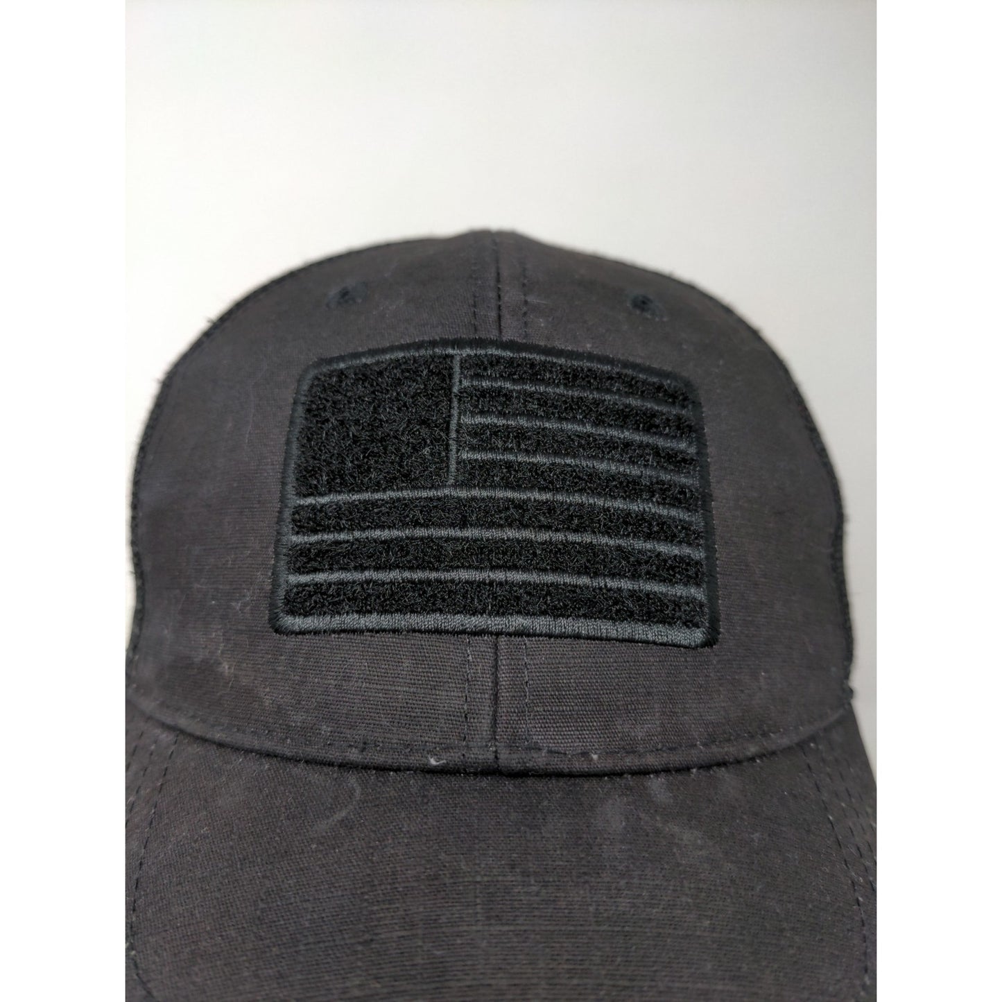 Highland Tactical Patriotic Hat Mesh Back Snapback Embroidered Flag Black OSFM