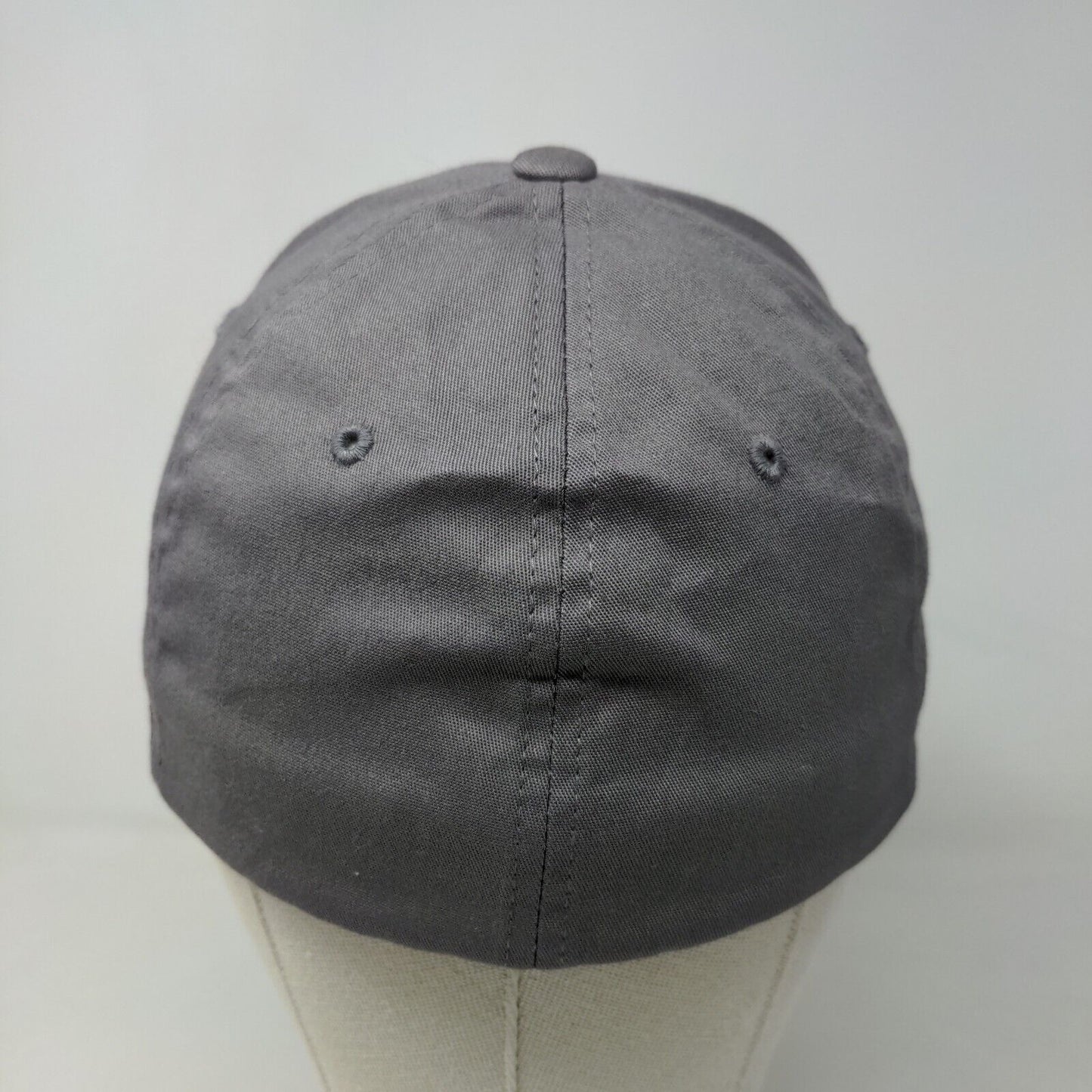 Yupoong Flexfit Men's Fitted Hat Gray Size S-M Blank Cotton Spandex Blend