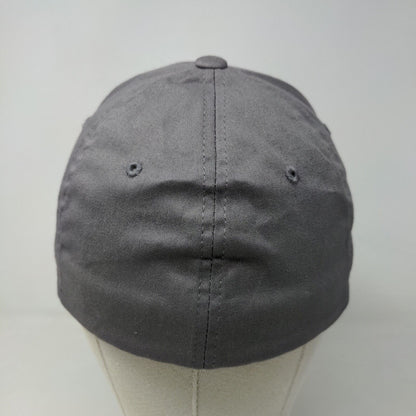 Yupoong Flexfit Men's Fitted Hat Gray Size S-M Blank Cotton Spandex Blend