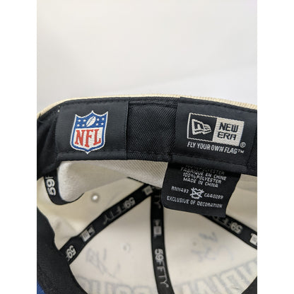 Mens New Era 59Fifty NFL Indianapolis Colts Hat Size 7 3/8 Autographed 5 Players