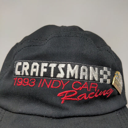 Craftsman Men's 1993 Indy Car Racing Hat Black OSFA Embroidered Logo Vintage