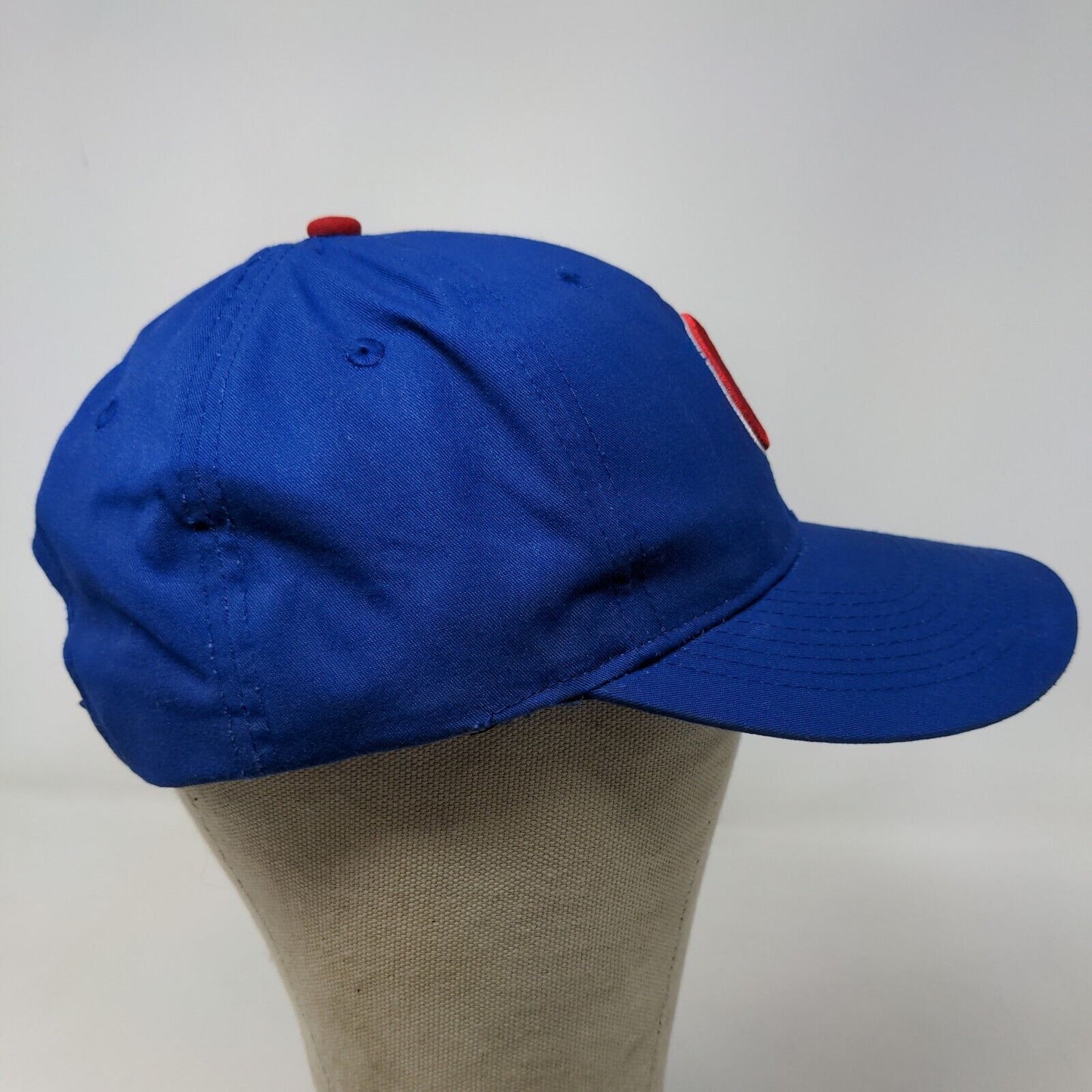 Team MLB Men's Chicago Cubs Strapback Hat Blue OSFM Embroidered Logo