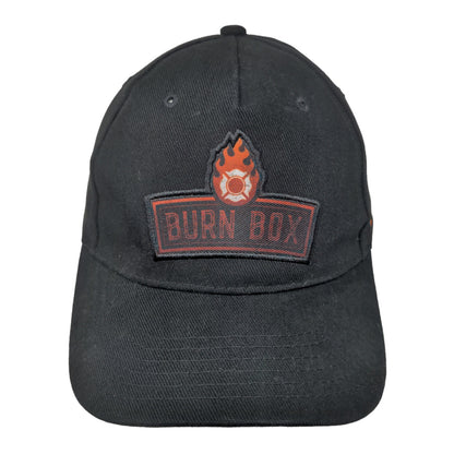 Burn Box Men's Double Snapback Hat Black OSFM 100% Cotton Embroidered Logo
