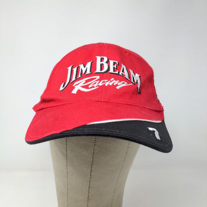 Drink Smart Mens Strapback Jim Beam Racing Hat Robby Gordon Motorsports Red OSFA