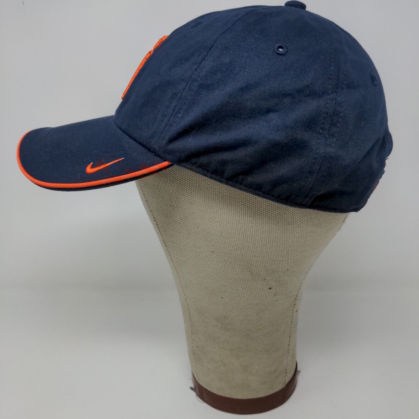 Nike Syracuse University Strapback Hat Retro Logo Blue OSFA Embroidered