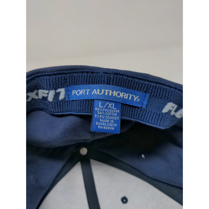 A Classic Expo Design FlexFit Hat Size L/XL Blue Embroidered Port Authority