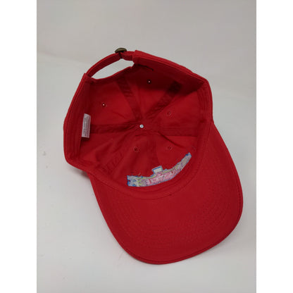 Justice Embroidered Logo Slideback Hat Red 100% Cotton Logo Colorful