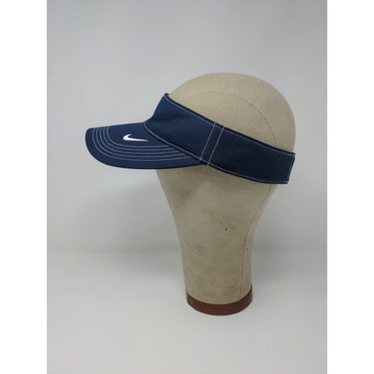 Nike Golf Sun Visor Strapback Blue OSFA White Embroidered Swoosh