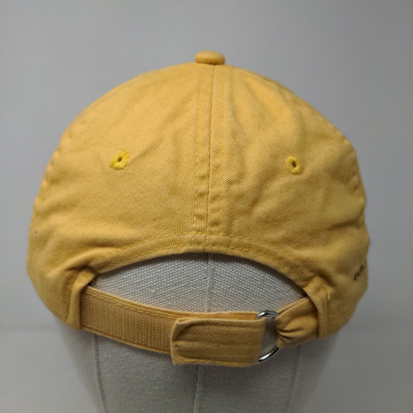 GAP Girl's Slideback Hat Yellow Size M Embroidered Hula Girl Logo Cotton