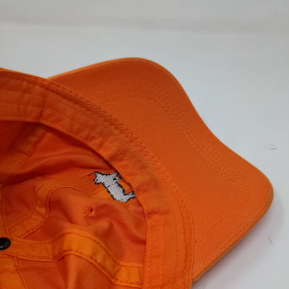 Hog Nation Men's Slideback Hat Cap Orange Size OSFM Embroidered Logo Pig