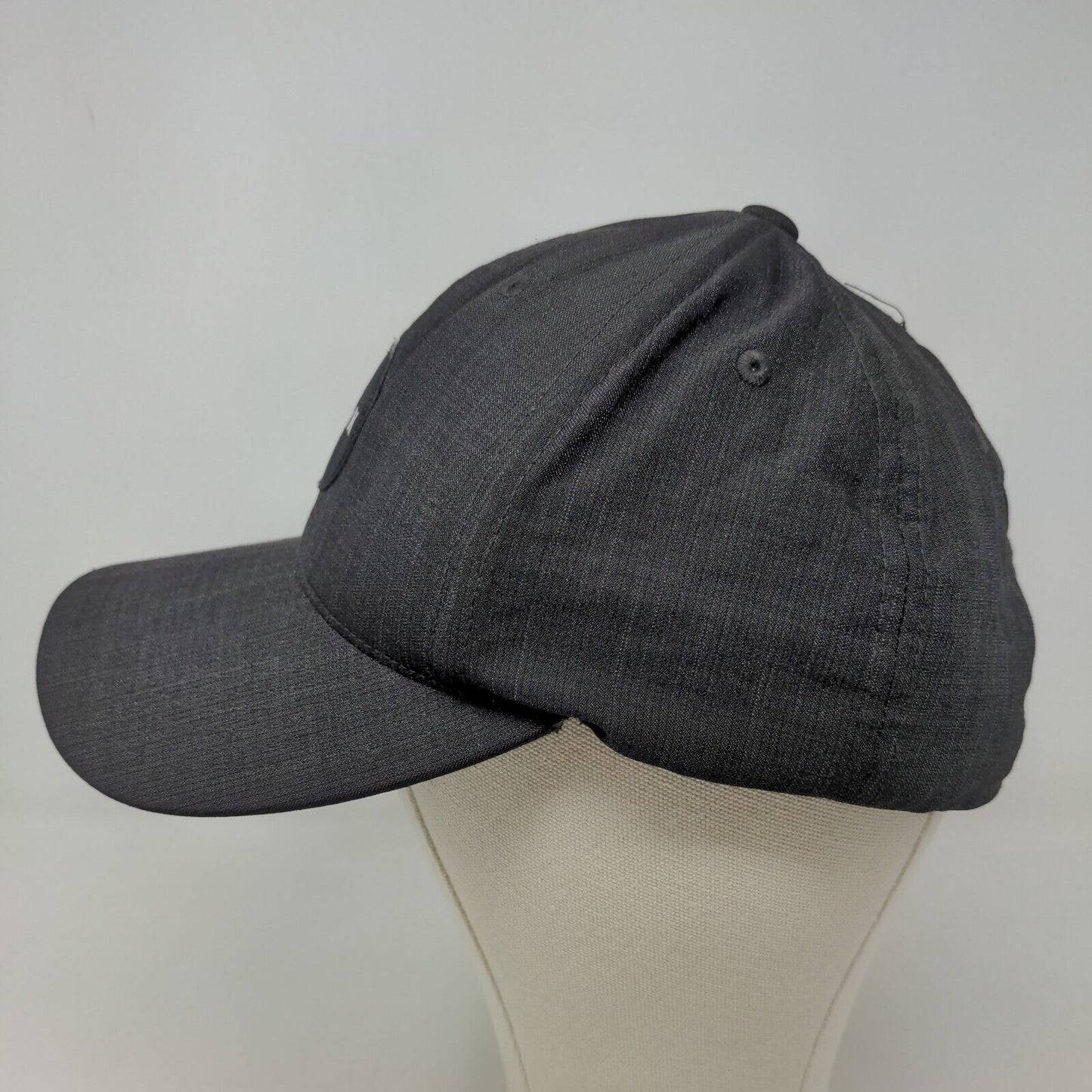 Hurley Men's 20 Dri Snapback Hat Gray Adjustable Patch Logo Poly Blend