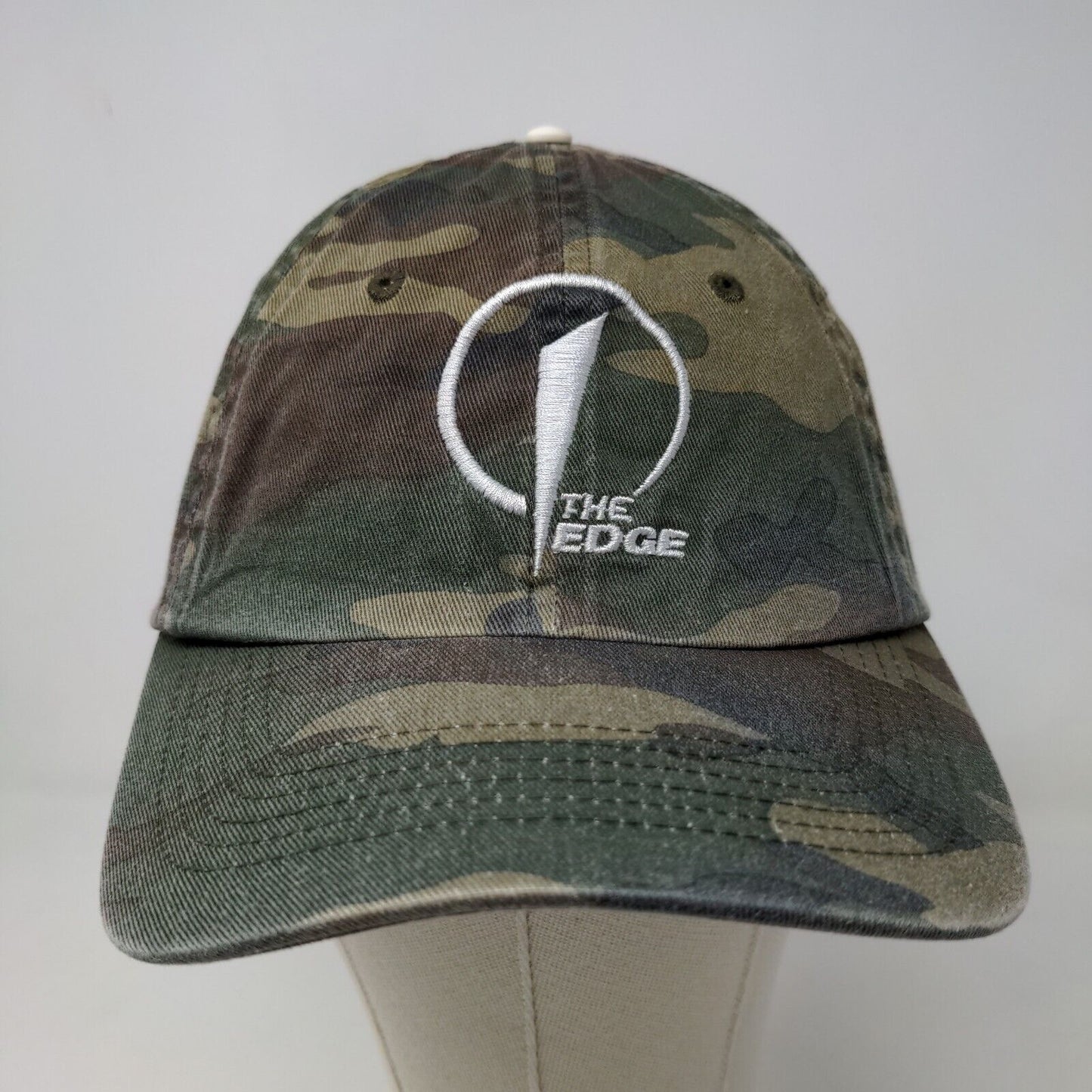 Port Authority Men's Strapback Camo Hat OSFA The Edge Embroidered Logo