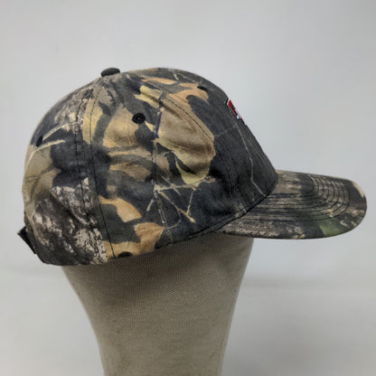 Unbranded Men's Basketball Camo Strapback Hat Green Adjustable Embroidered