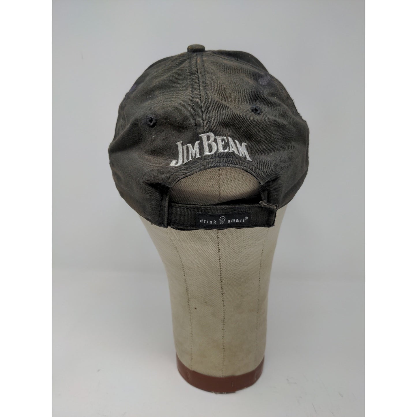 ESPN Jim Beam Next Round Drink Smart Strapback Hat OSFA Black Embroidered