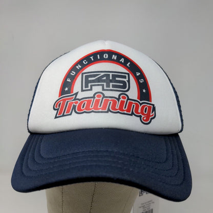 Functional 45 Men's Snapback Mesh Back Hat Blue White Size OS